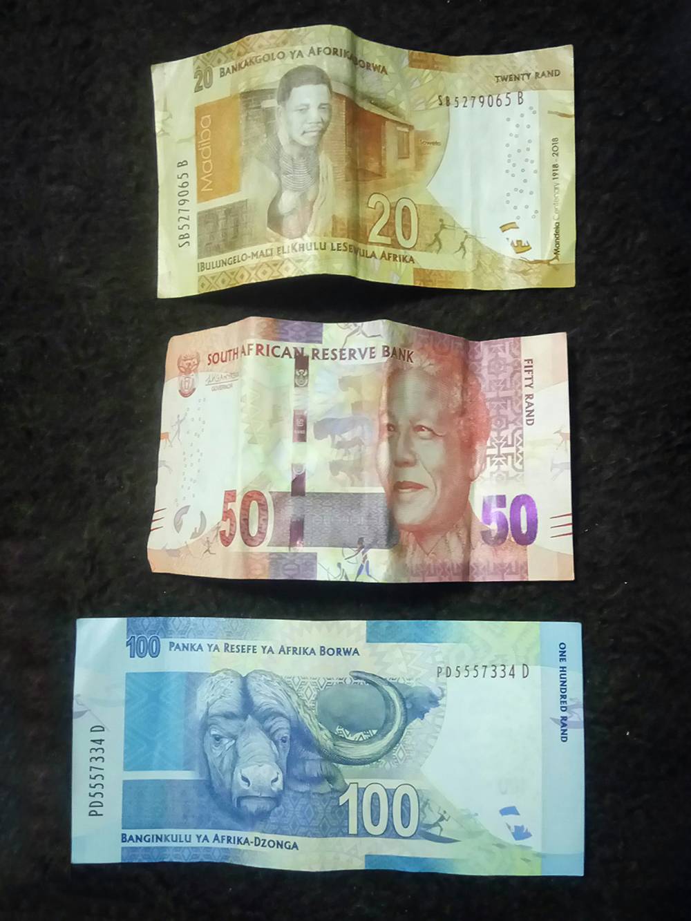 Так выглядят банкноты южноафриканского рэнда