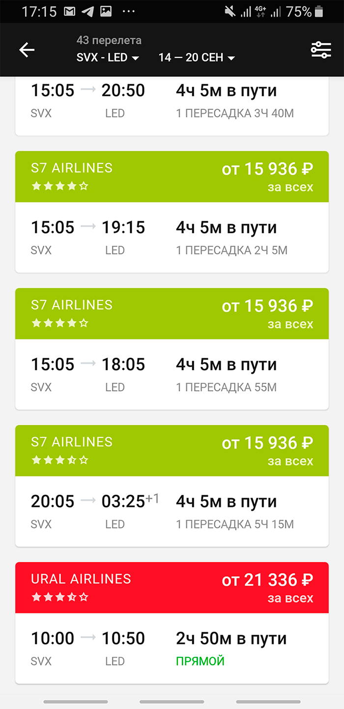 Можно сказать, мы нашли самый дешевый прямой рейс. Были варианты и за 16 тысяч, но с десятичасовой пересадкой в Москве