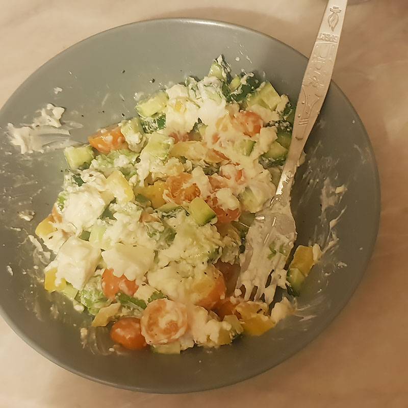 Приготовила салат