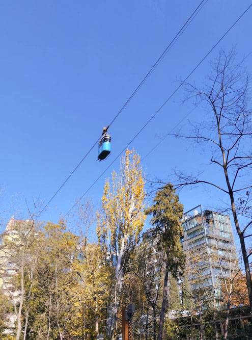 Канатная дорога, на которой мы катались до этого