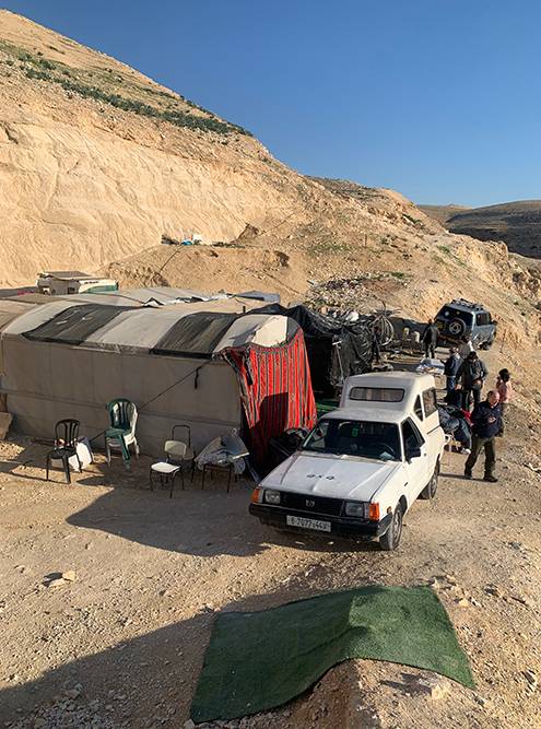 Лагерь бедуинов, в котором мы провели одну из ночей