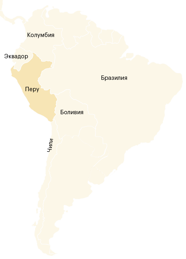 Перу — страна в Южной Америке. Она находится в западной части материка и граничит с Бразилией, Чили, Эквадором, Колумбией и Боливией