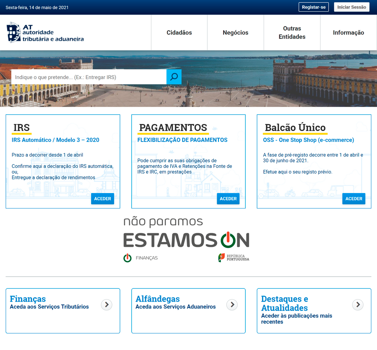 Сайт Autoridade Tributária e Aduaneira — налоговой службы. На мой взгляд, это самый адекватный госорган в Португалии: практически все действия можно совершить онлайн