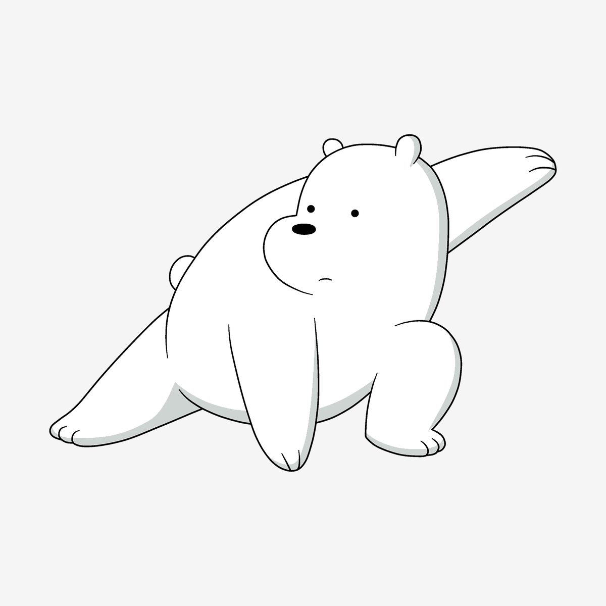 Белый медведь — один из главных героев мультсериала We Bare Bears