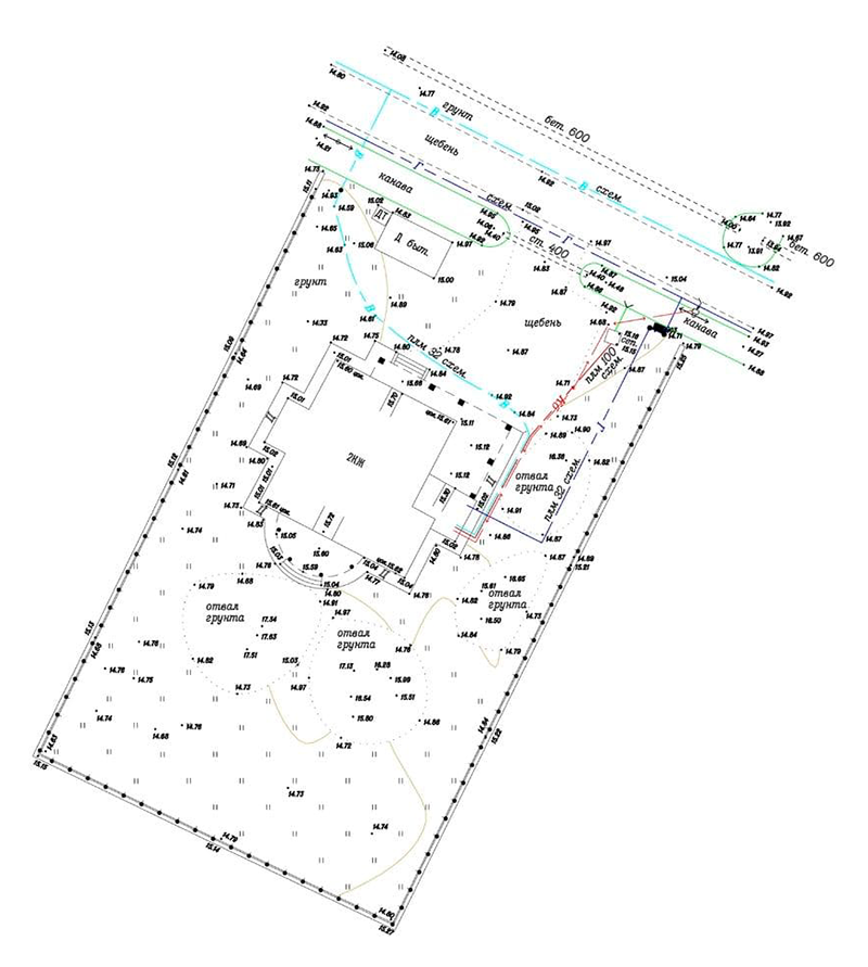 Топографический план участка