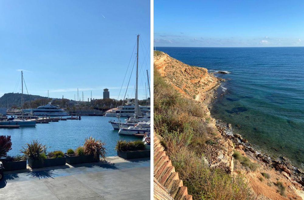 Во время поездок по Испании я сделал много пейзажных фото. Слева — Барселона, справа — Аликанте