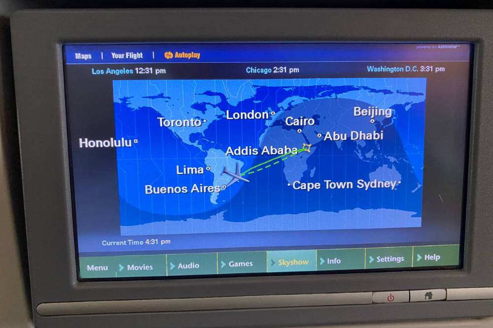 В Аргентину мы летели через Стамбул и Аддис-Абебу