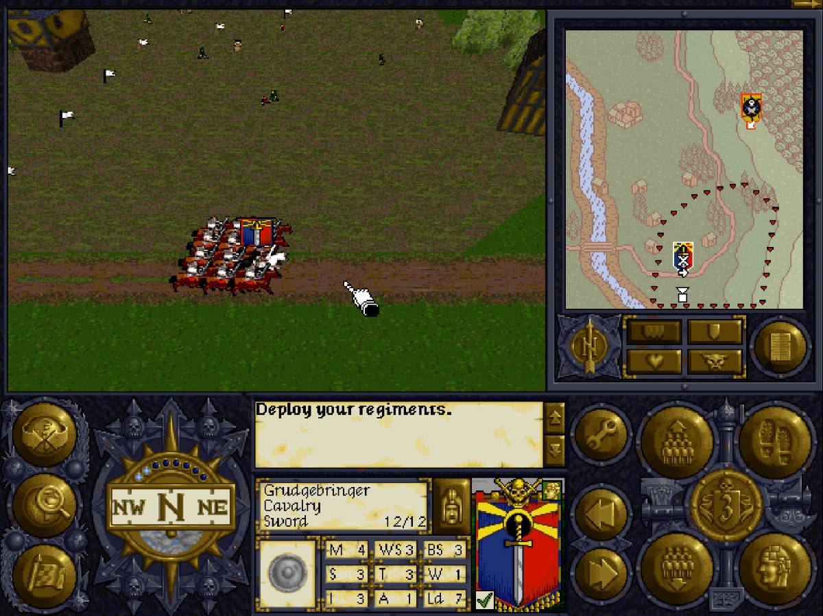Стратегия Warhammer: Shadow of the Horned Rat на DOSbox. Источник: Mindscape