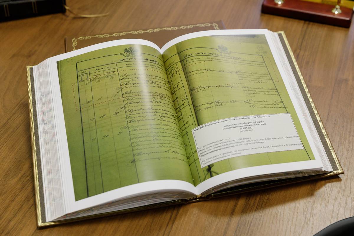 Архивные документы в книге