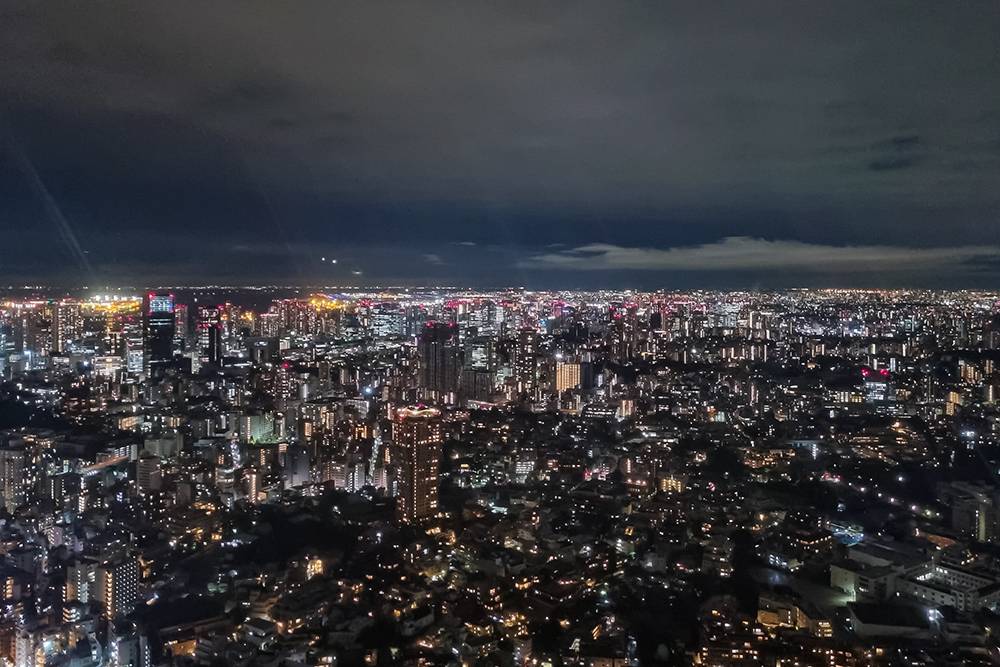 Вид на ночной Токио