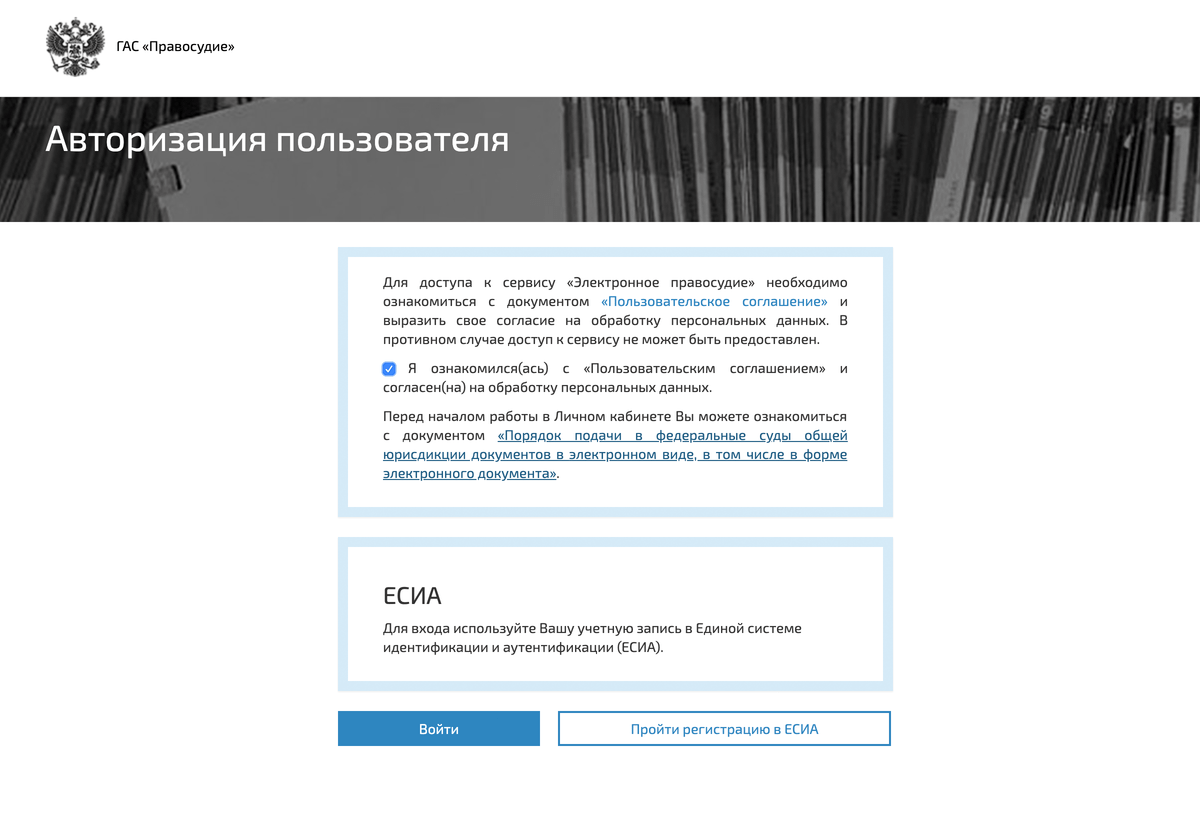 Затем нужно согласиться с правилами и войти через ЕСИА (госуслуги)
