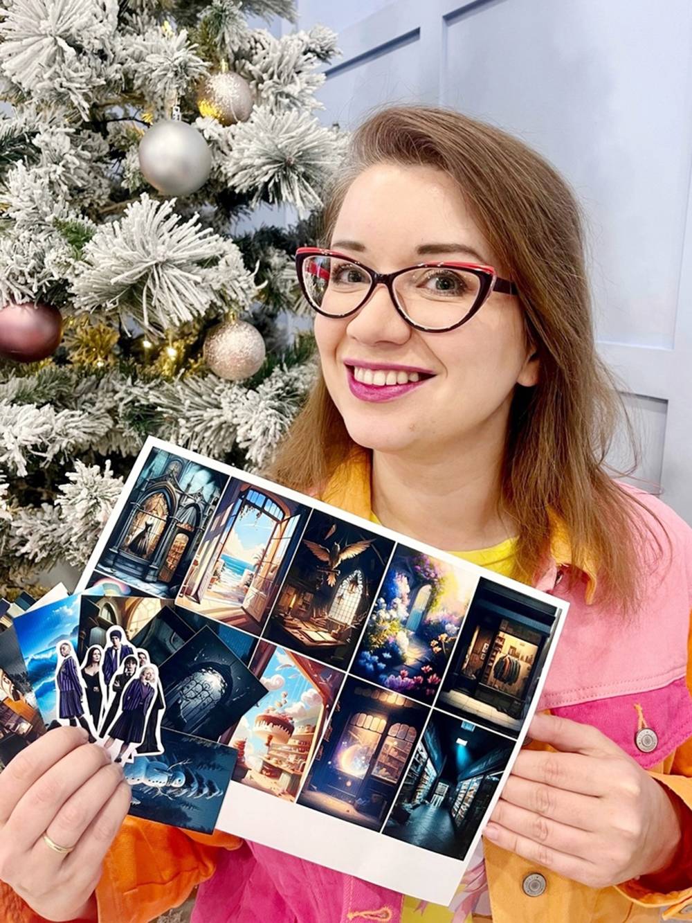 Я с распечатанными материалами
