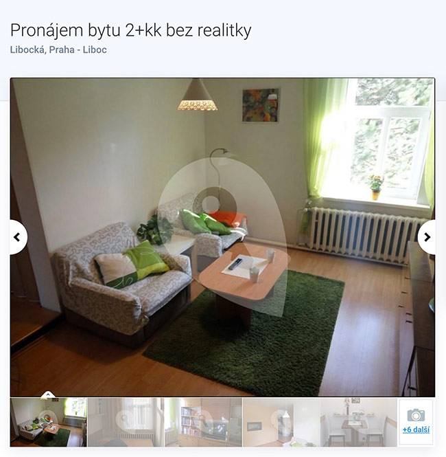 Двухкомнатная квартира с мебелью за 13 600 крон (38 200 <span class=ruble>Р</span>) в хорошем районе Праги — Břevnov. Коммунальные платежи — еще 800 крон (2250 <span class=ruble>Р</span>) в месяц