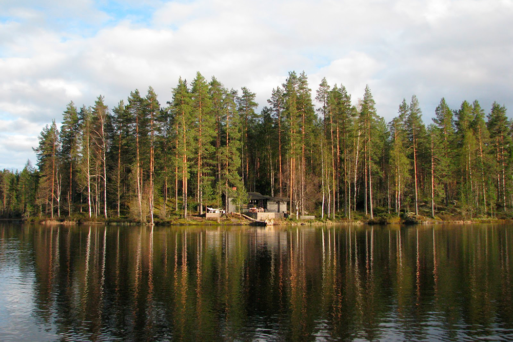 Маленький коттедж моих финских друзей на озере в регионе Южная Карелия, куда я приезжаю погостить каждый год. Вокруг на пару километров нет соседей