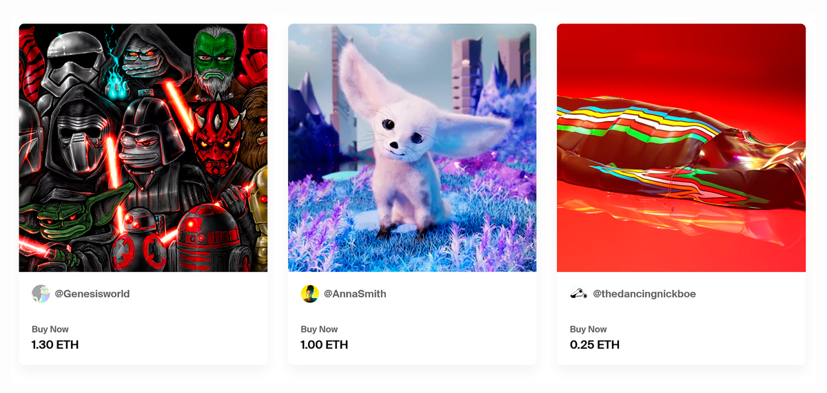 На Foundatoin есть и дорогие, и дешевые работы