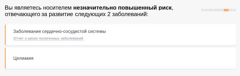 Тест MyHeritage показал, что у меня есть склонность к сердечно-сосудистым заболеваниям и непереносимости глютена