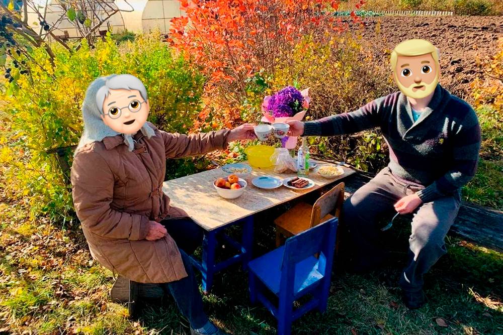 Очень хорошо посидели с бабушкой