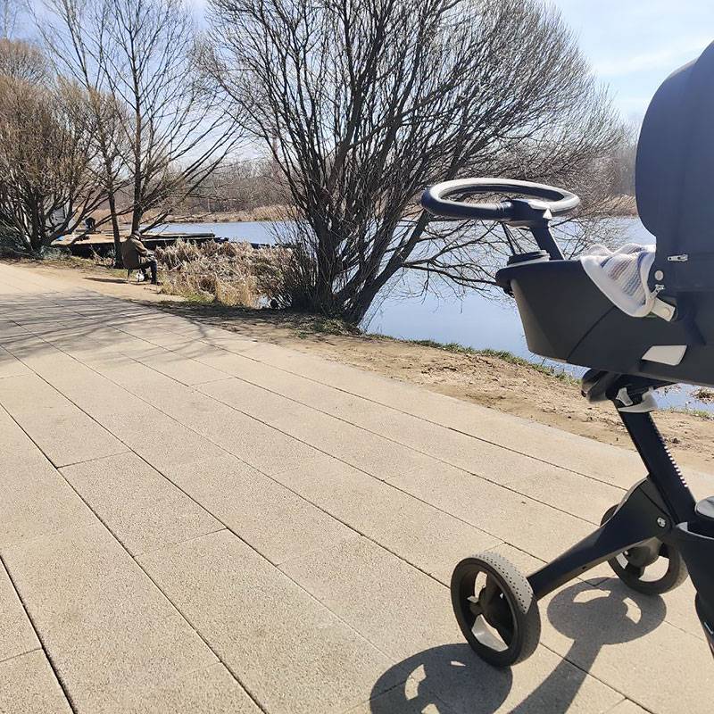 В парке очень красиво после зимы
