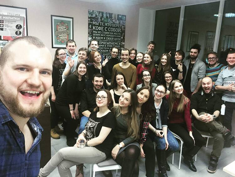 Сегодня в команде у Никиты 40 человек