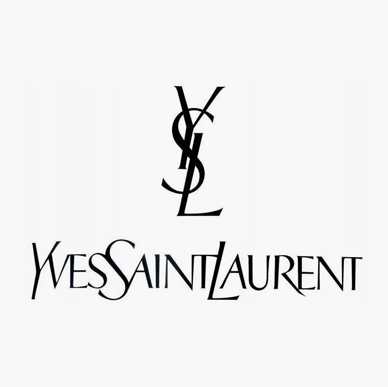 В логотипе Yves Saint Laurent используется и полное написание, и аббревиатура