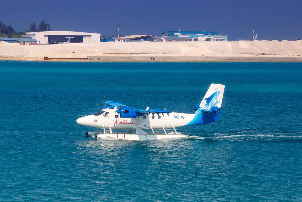 Это гидросамолет национального авиаперевозчика Мальдив. Источник: Markus Mainka / Shutterstock