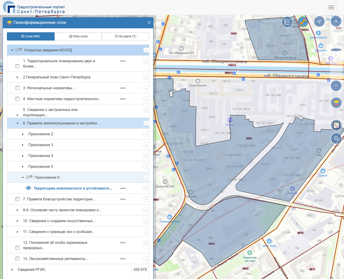 Реновация санкт петербург карта