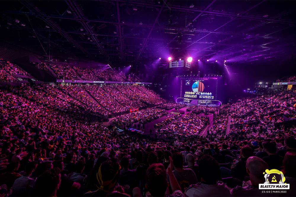 Турнир проходил на Accor Arena в Париже. Источник: BLAST.tv Major