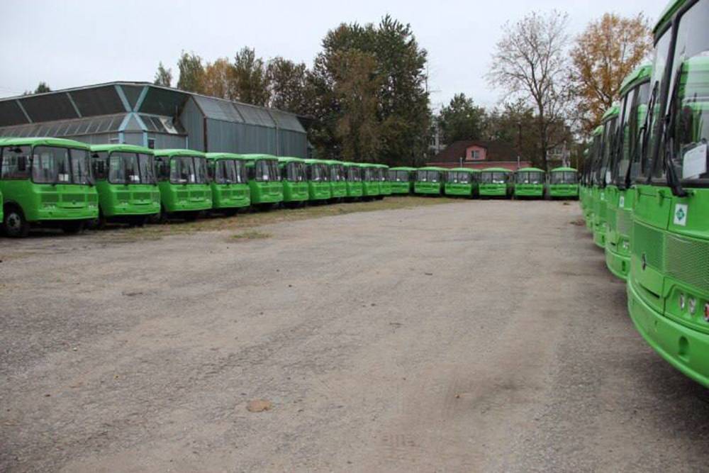 Новенькие автобусы, которые закупили для&nbsp;города