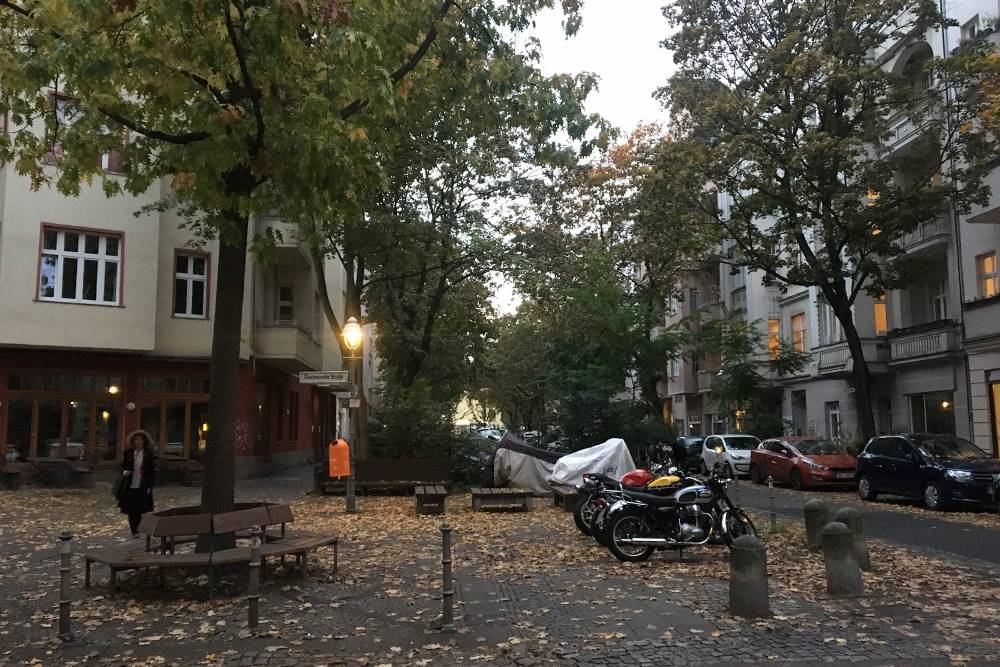Так выглядит улица в районе Моабит, где я жила