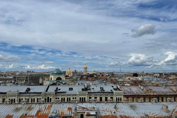 Вид на крыши и город на экскурсии «Доступных крыш». Фото: Мария Рудницкая