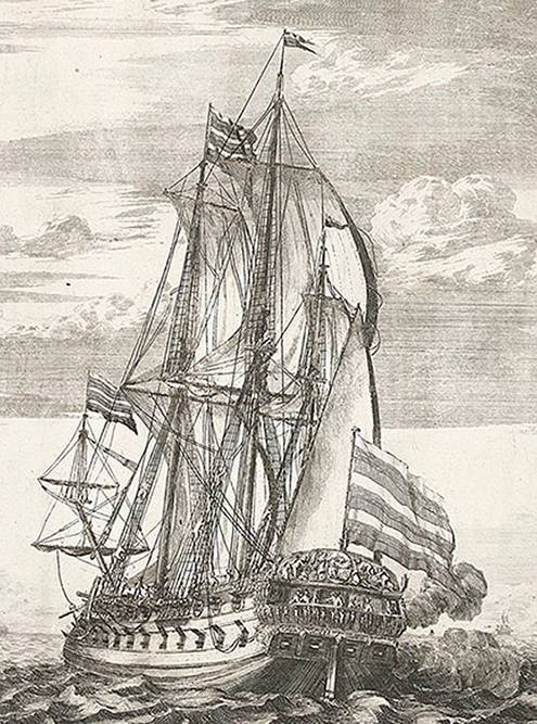 «Гото Предестинация» на гравюре Адриана Шхонебека, 1701&nbsp;год. Источник:&nbsp;museum-vrn.ru
