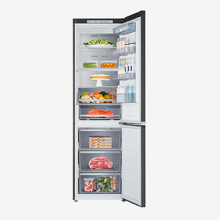 Обычный двухкамерный холодильник с морозилкой снизу