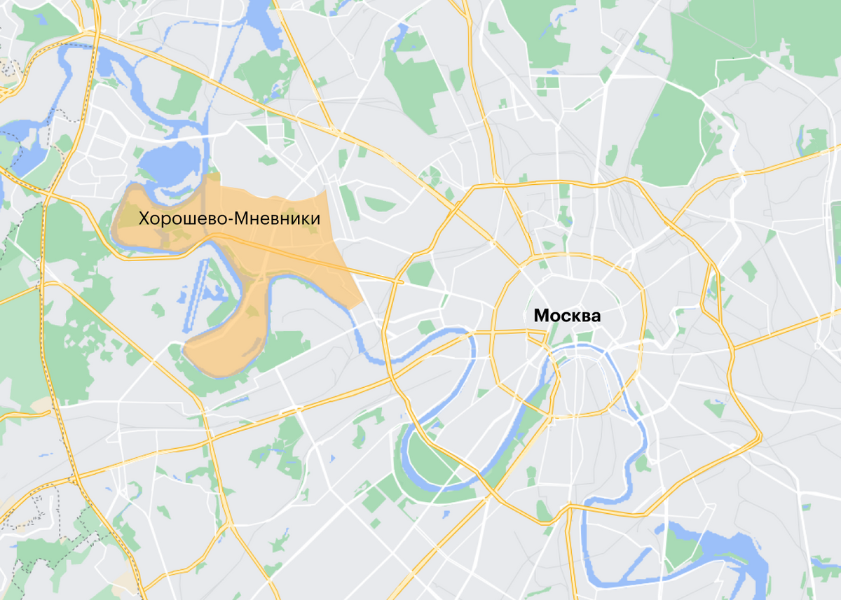 Хорошево-Мневники граничат с Центральным округом Москвы. Но здесь зелено и спокойно