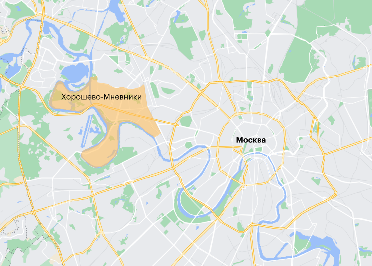 Карта хорошевского района москвы