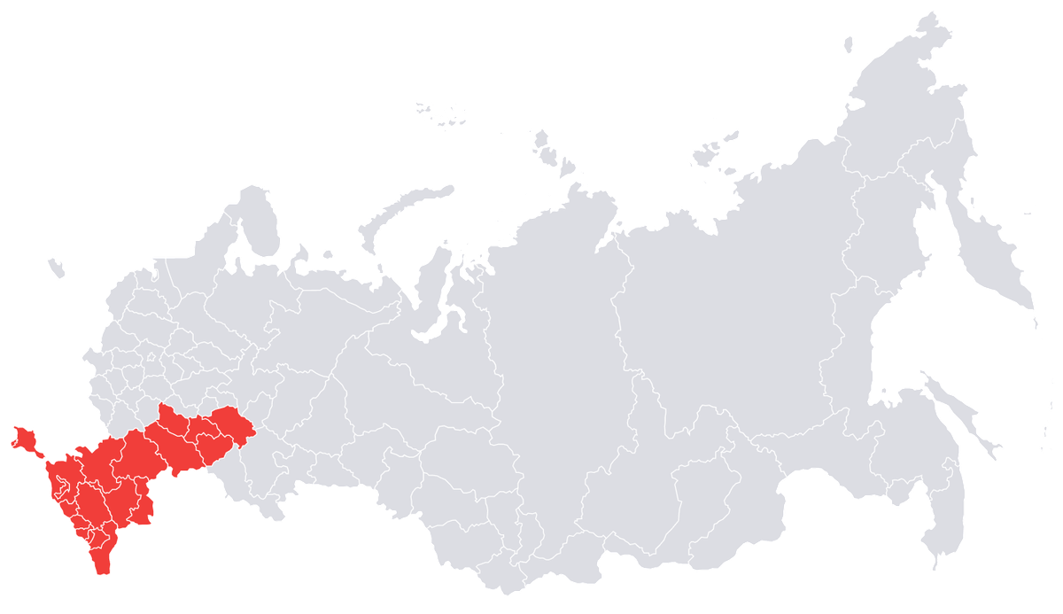 Карта распространения амброзия