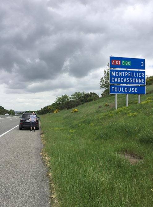 Остановка на перекус в пригороде Тулузы