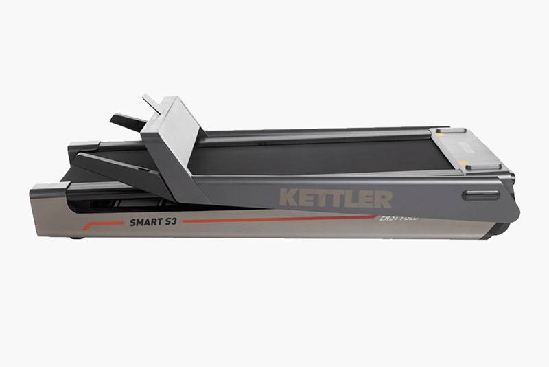 Есть и складные модели с горизонтальным хранением, например Kettler Smart S3. Но под кровать или диван они пролезут не всегда. Источник: sportmaster.ru