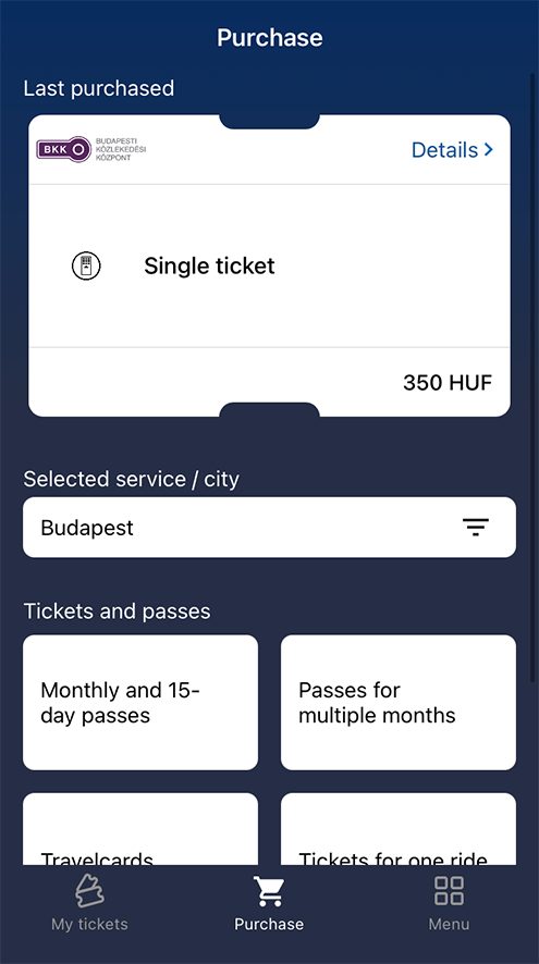 Билеты можно купить в приложении Budapest Go