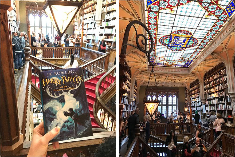 Книжный магазин Livraria Lello, в котором снимали Гарри Поттера. Вход стоит 5 € (455 <span class=ruble>Р</span>)