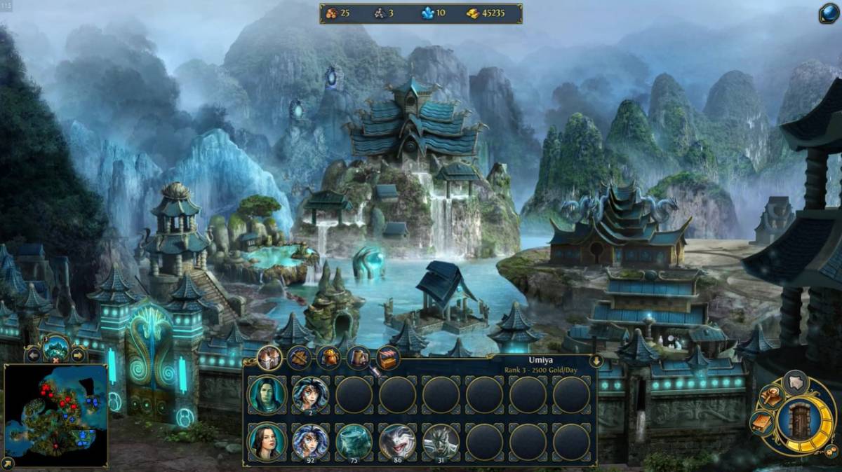 В Might of Magic Heroes&nbsp;VI&nbsp;(2011) появился город водных наг, оформленный в азиатском стиле. Источник: Ubisoft