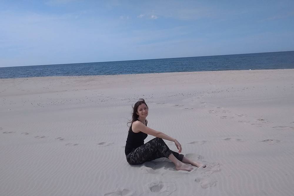Это я на пляже в национальном парке «Куршская коса»