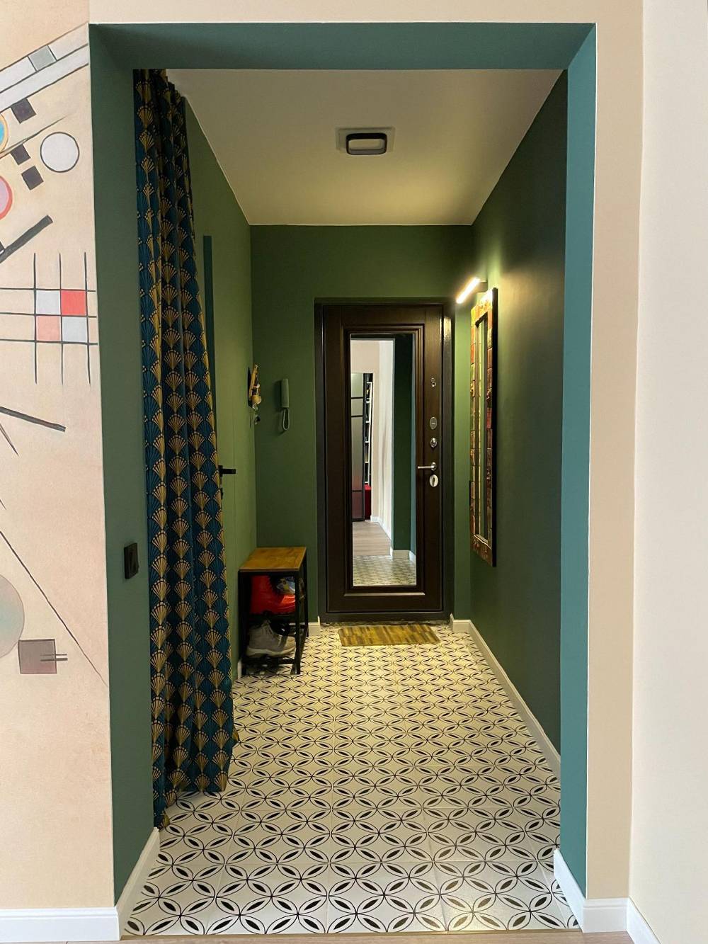 Дизайн коридора с гардеробной в хрущевке