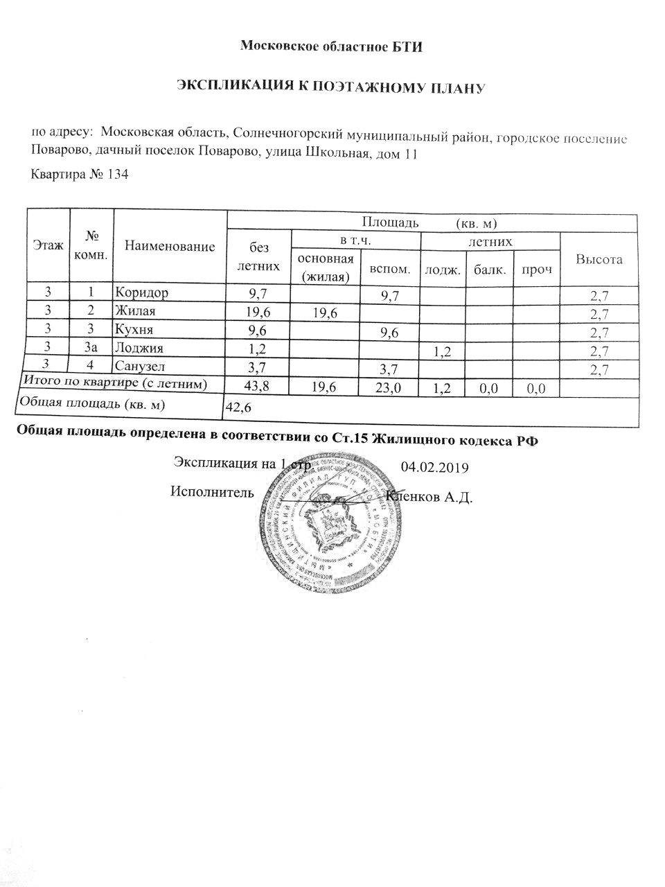 Срок действия экспликации и поэтажного плана бти