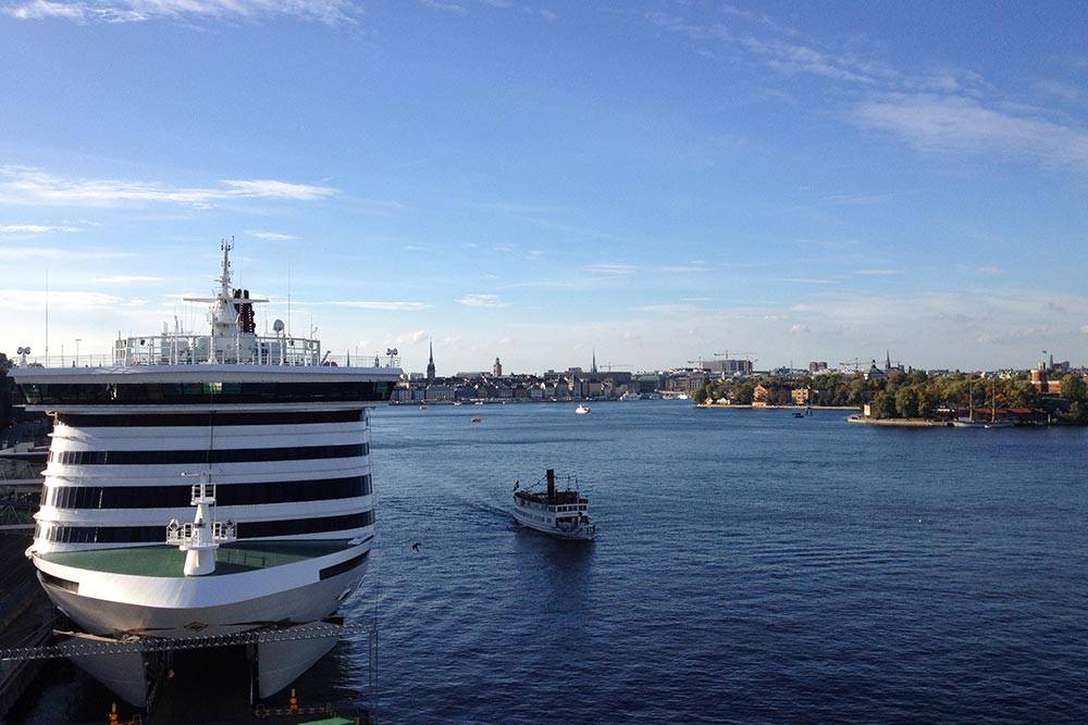 Паром «Викинг-лайна» приходит почти в самый центр Стокгольма
