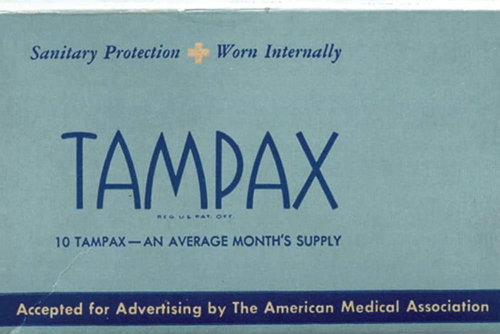 Первая реклама компании Tampax. Источник: tampax.com