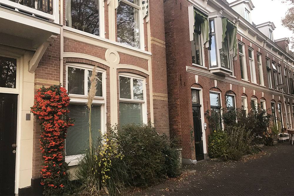 Старые жилые дома в Гронингене выглядят так