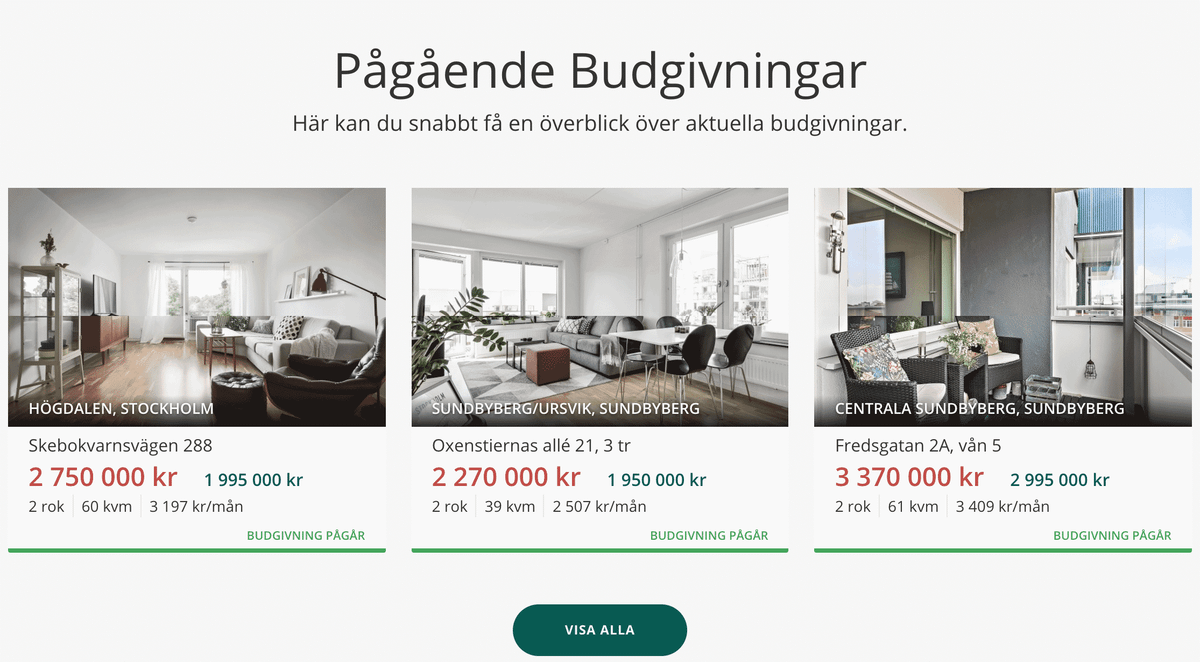 Один из главных сайтов для покупки или продажи жилья — notar.se