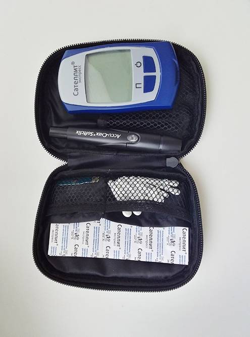 Глюкометр и тест-полоски в комплекте