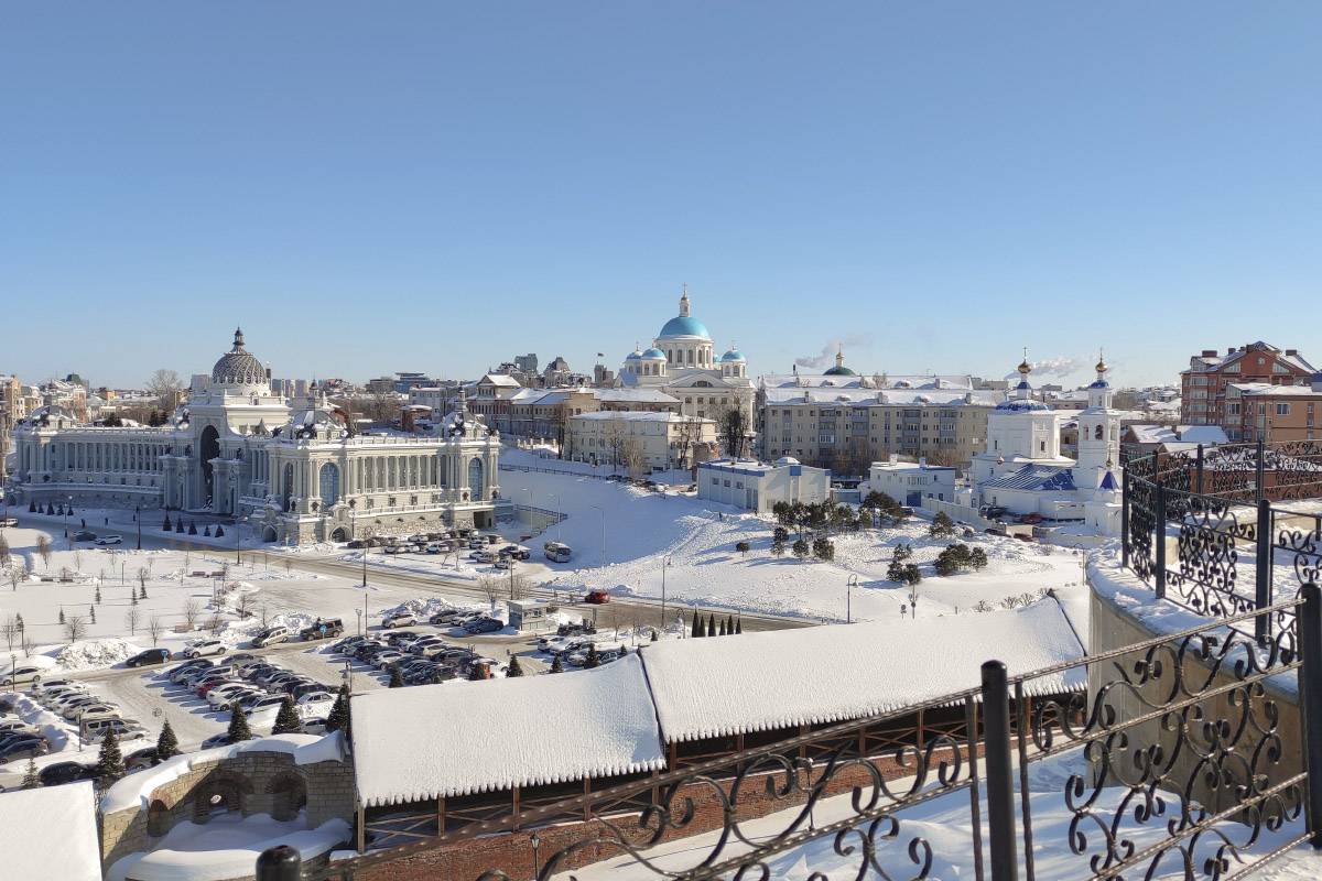 Вид на Казань от кремля
