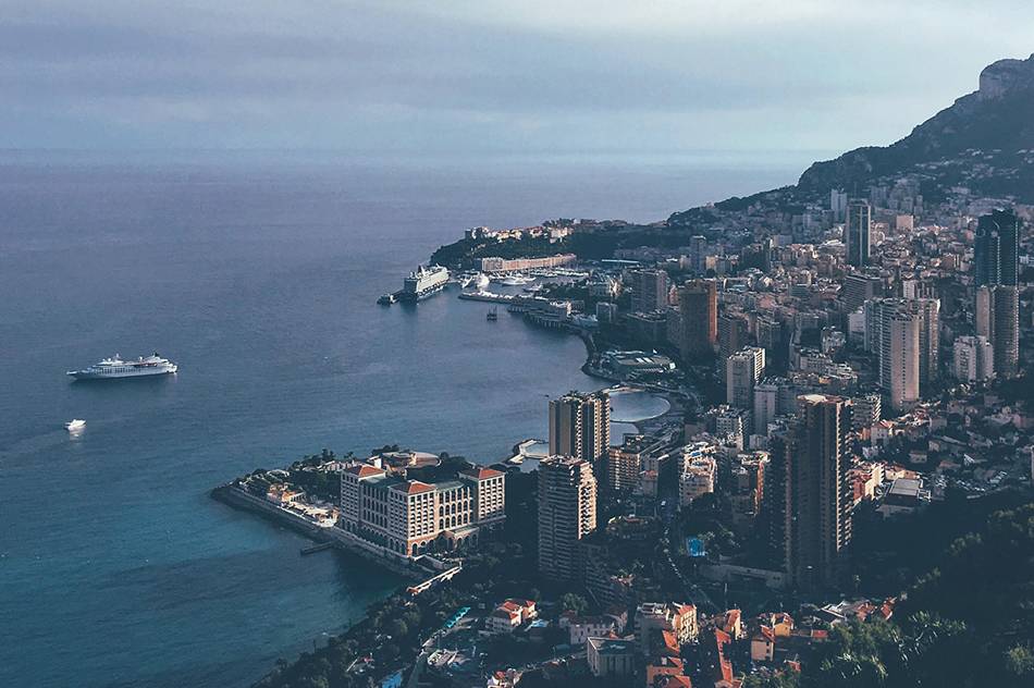 Вид на Монако с высоты